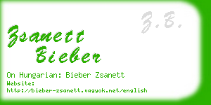 zsanett bieber business card